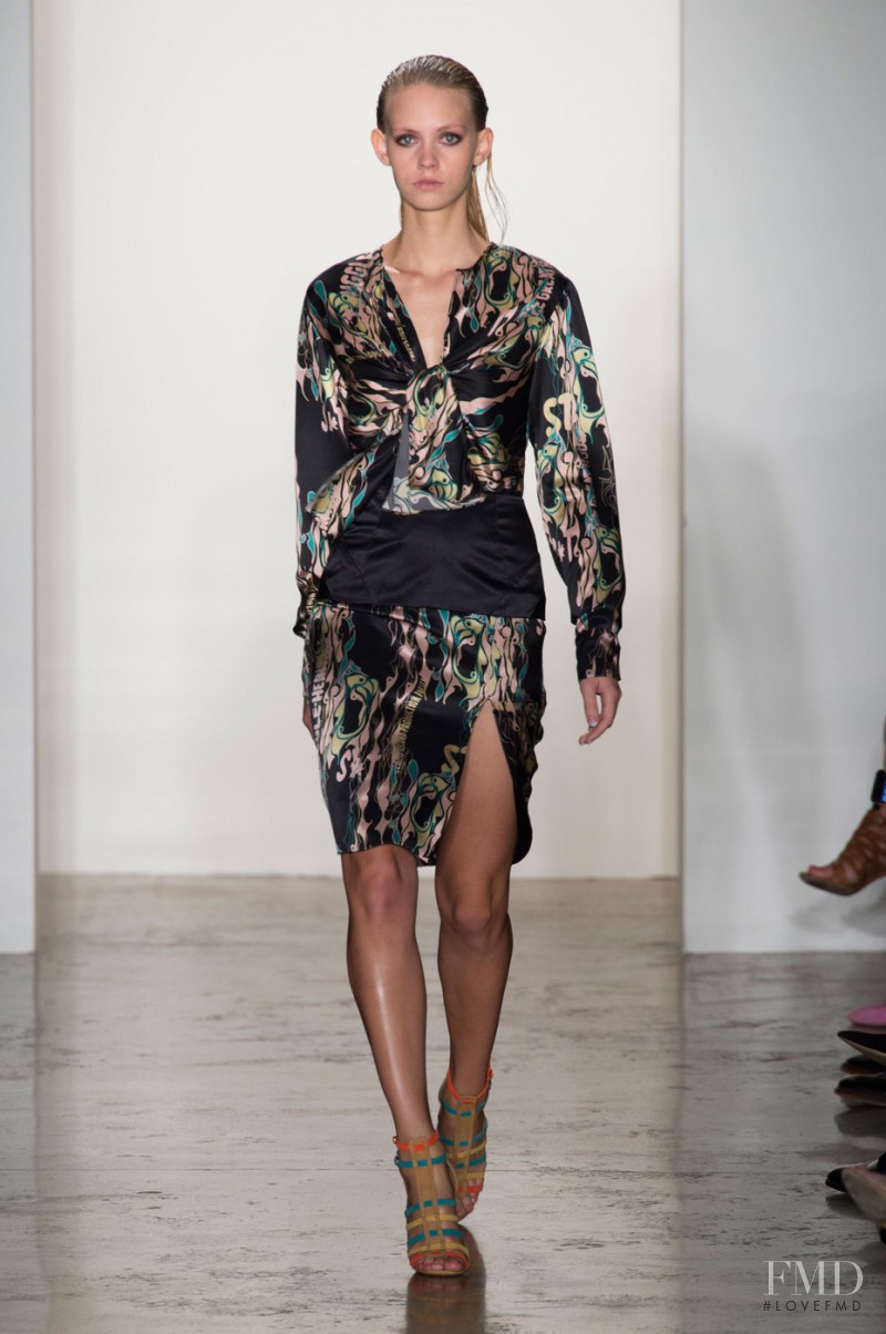 Charlotte Nolting featured in  the Sophie Theallet fashion show for Spring/Summer 2015