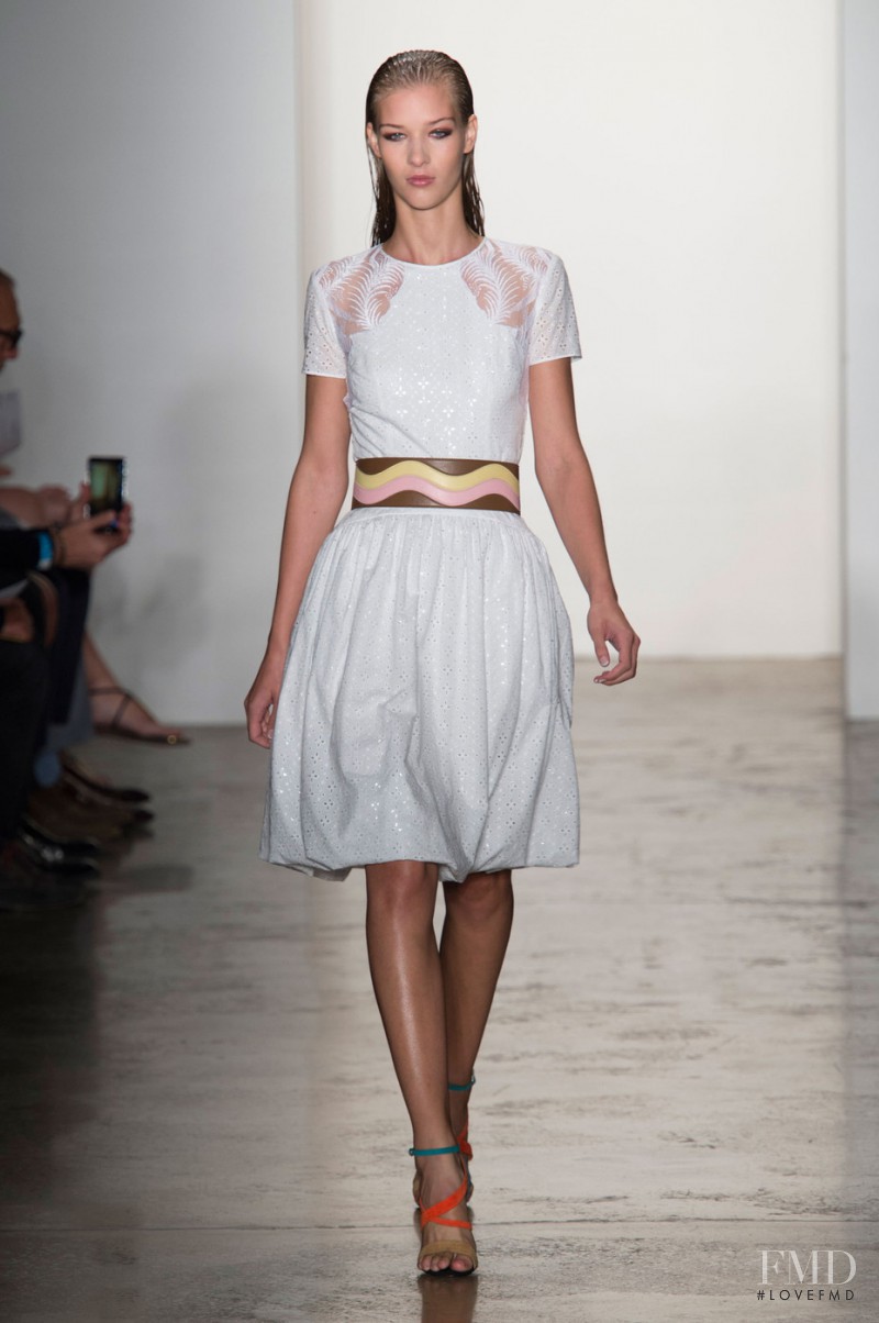 Elena Bartels featured in  the Sophie Theallet fashion show for Spring/Summer 2015