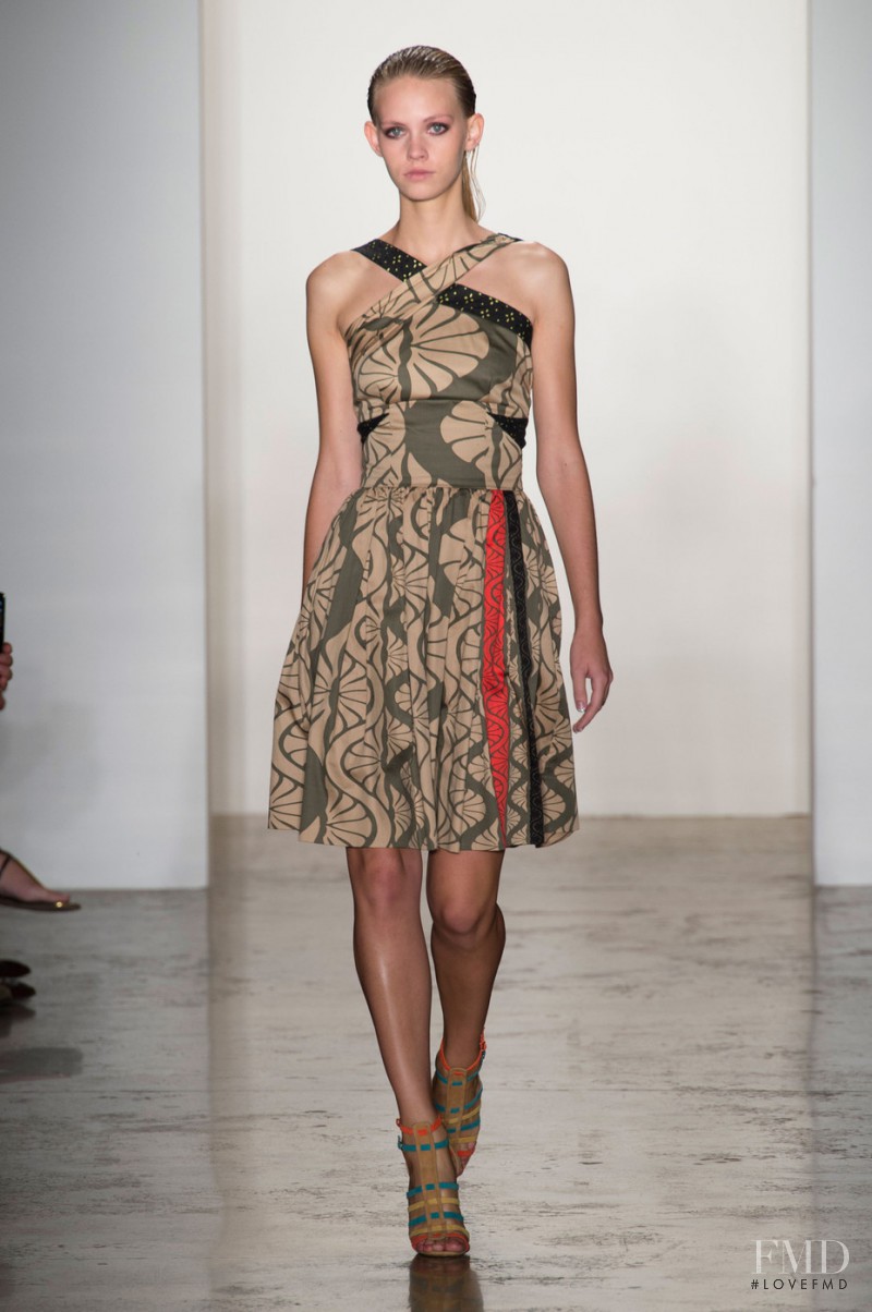 Charlotte Nolting featured in  the Sophie Theallet fashion show for Spring/Summer 2015