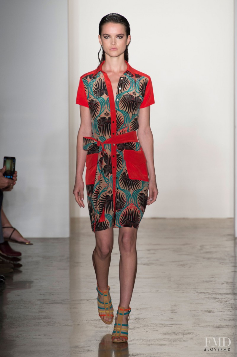 Zoe Colivas featured in  the Sophie Theallet fashion show for Spring/Summer 2015