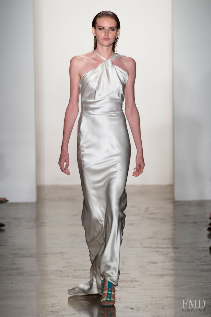 Dorota Kullova featured in  the Sophie Theallet fashion show for Spring/Summer 2015