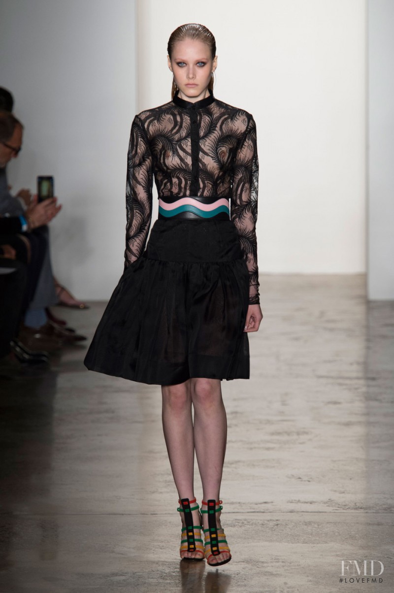 Margarita Pugovka featured in  the Sophie Theallet fashion show for Spring/Summer 2015
