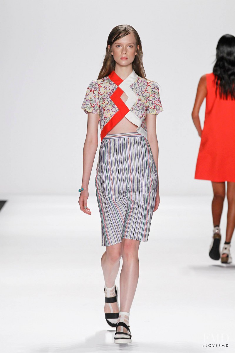 Alisha Judge featured in  the Vivienne Tam fashion show for Spring/Summer 2015