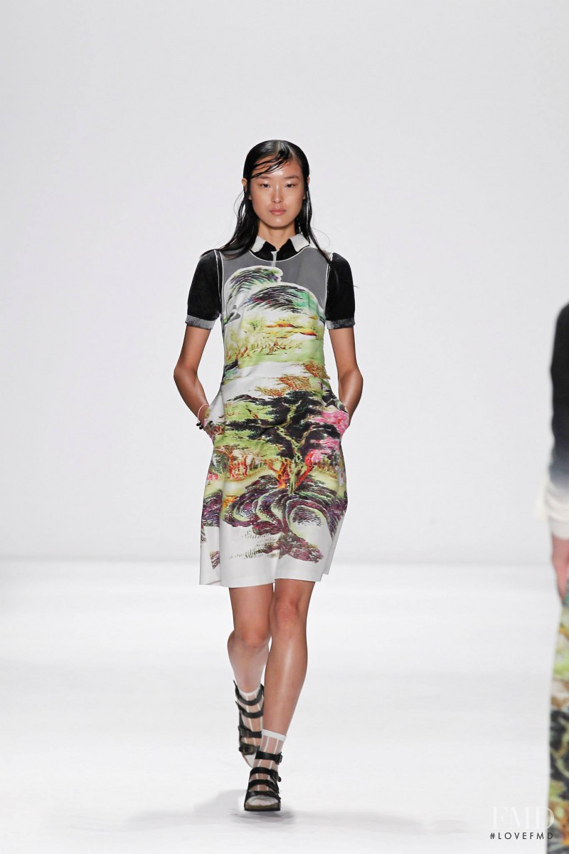 Yue Han featured in  the Vivienne Tam fashion show for Spring/Summer 2015