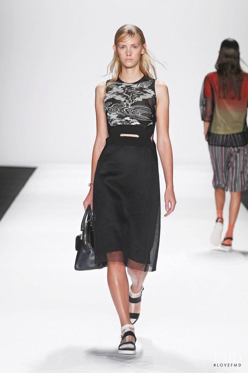 Charlotte Nolting featured in  the Vivienne Tam fashion show for Spring/Summer 2015