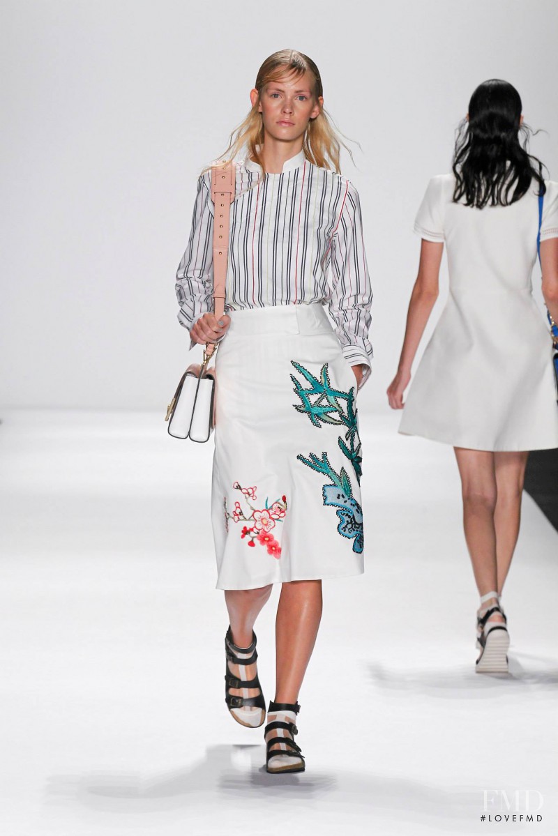 Charlotte Nolting featured in  the Vivienne Tam fashion show for Spring/Summer 2015