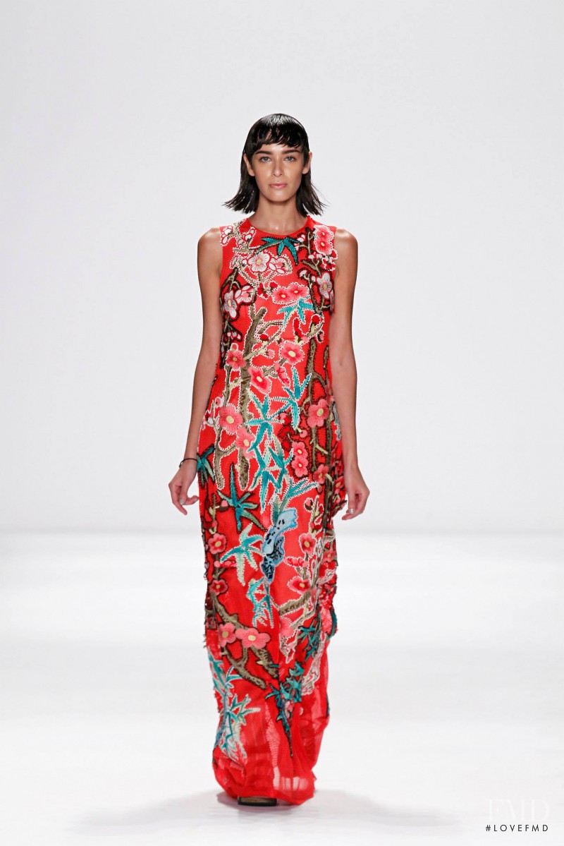 Margaux Brooke featured in  the Vivienne Tam fashion show for Spring/Summer 2015