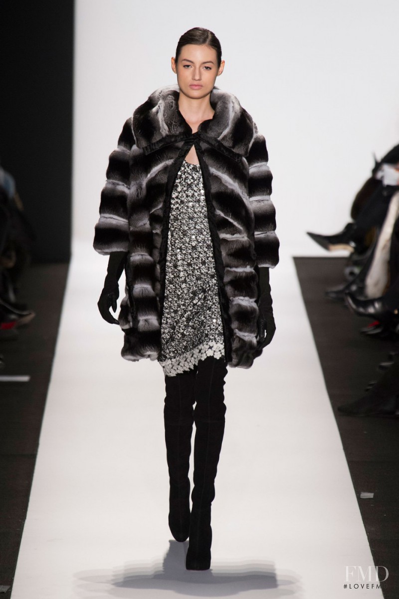 Bruna Ludtke featured in  the Dennis Basso fashion show for Autumn/Winter 2014