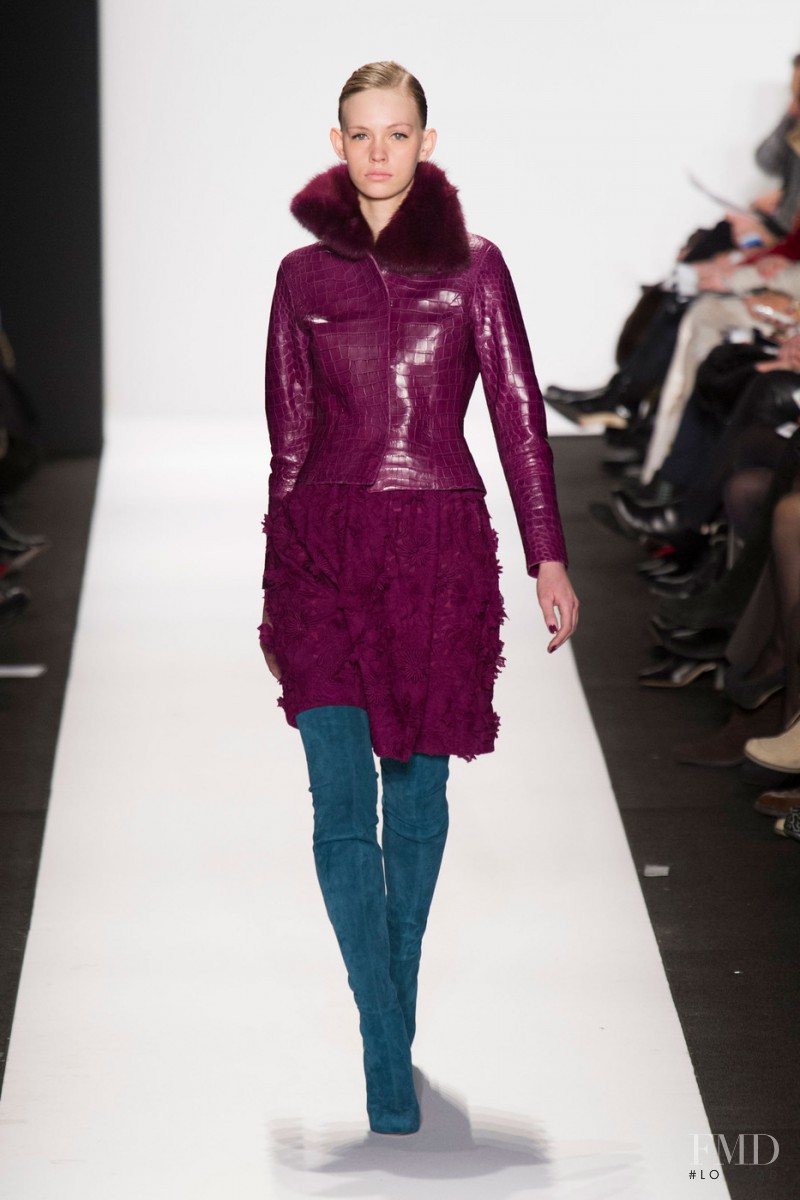 Charlotte Nolting featured in  the Dennis Basso fashion show for Autumn/Winter 2014