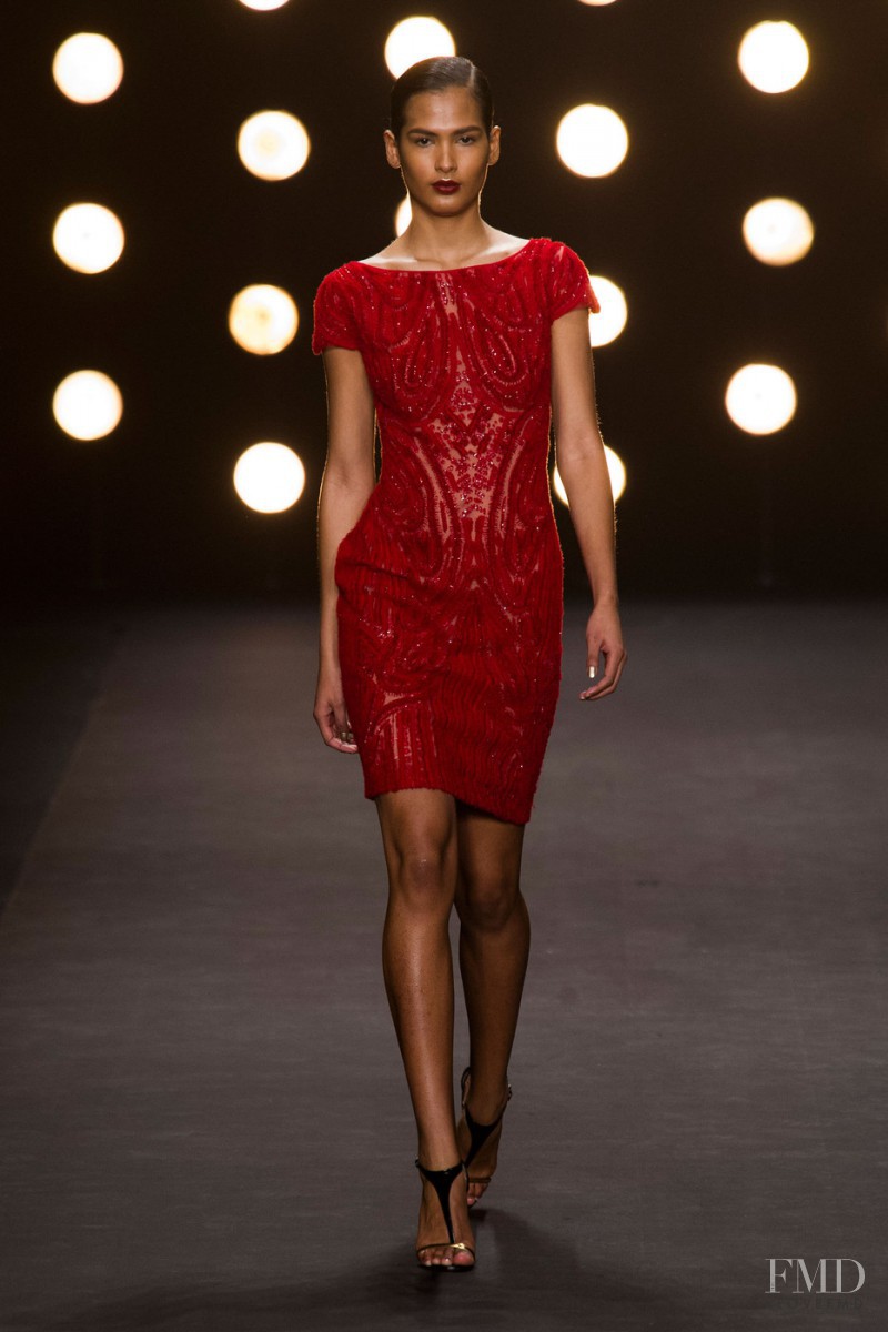 Teresa Lourenço featured in  the Naeem Khan fashion show for Spring/Summer 2014