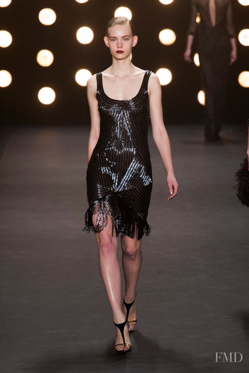 Charlotte Nolting featured in  the Naeem Khan fashion show for Spring/Summer 2014