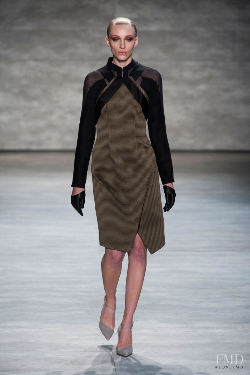 Maggie Maurer featured in  the Bibhu Mohapatra fashion show for Autumn/Winter 2014