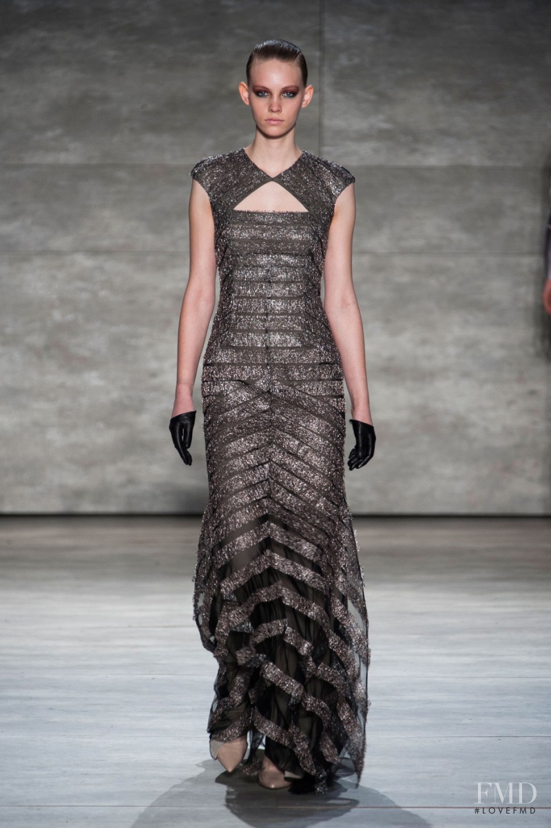 Charlotte Nolting featured in  the Bibhu Mohapatra fashion show for Autumn/Winter 2014