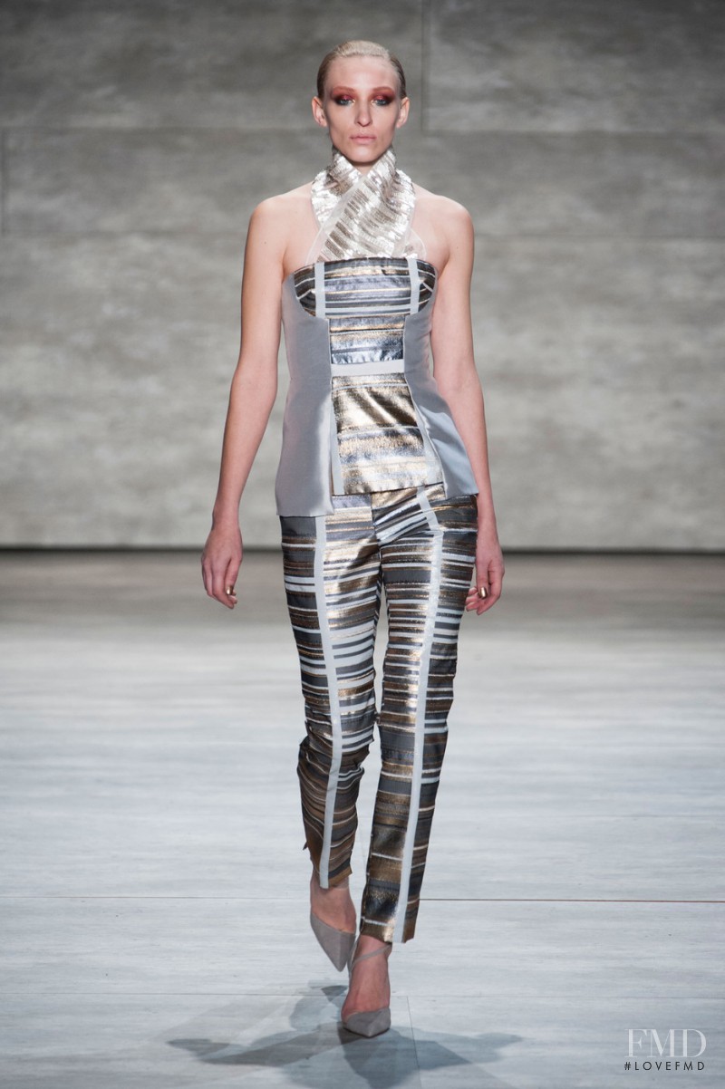 Maggie Maurer featured in  the Bibhu Mohapatra fashion show for Autumn/Winter 2014