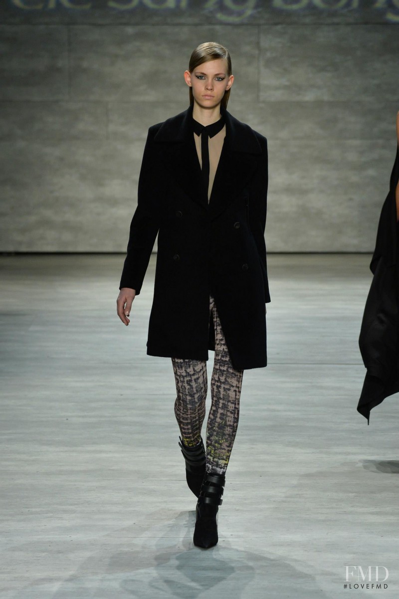 Charlotte Nolting featured in  the Lie Sang Bong fashion show for Autumn/Winter 2014