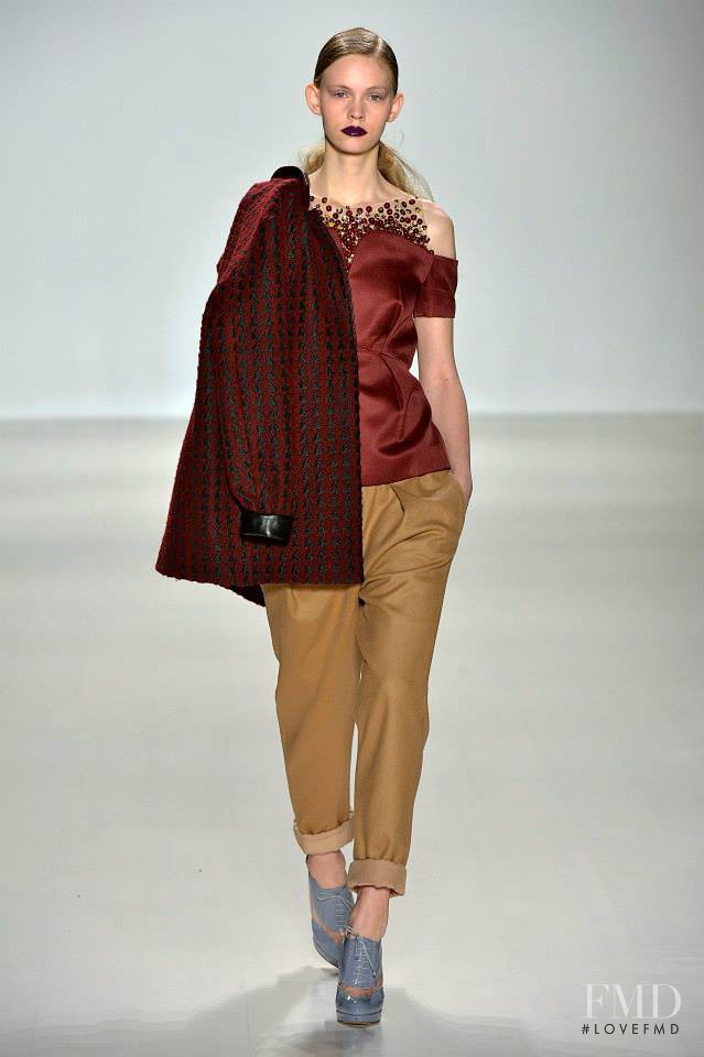 Charlotte Nolting featured in  the Noon By Noor fashion show for Autumn/Winter 2014