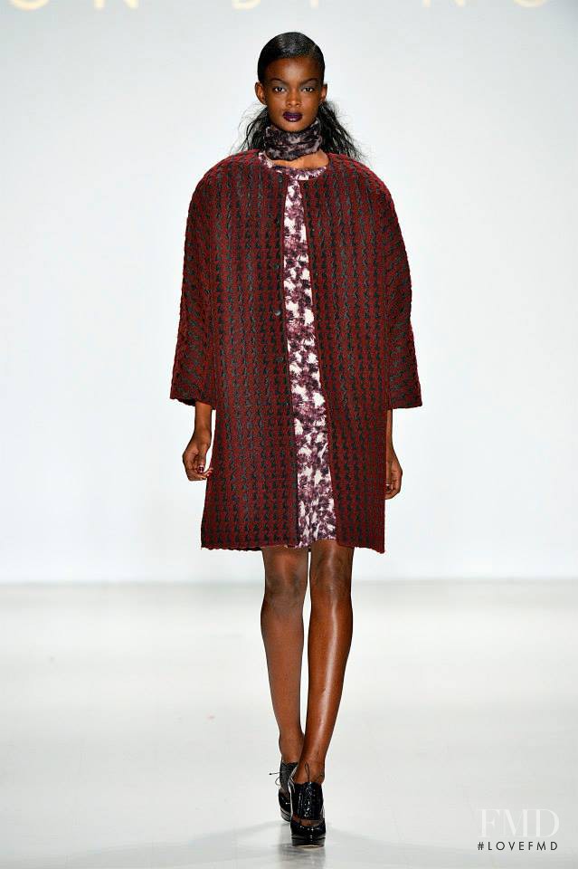 Adau Mornyang featured in  the Noon By Noor fashion show for Autumn/Winter 2014