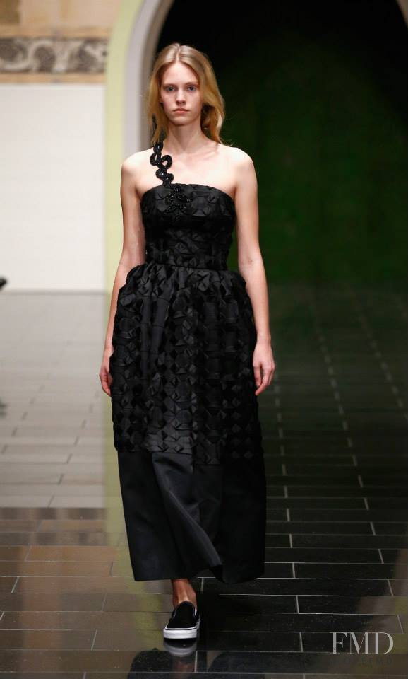 Charlotte Nolting featured in  the Kilian Kerner fashion show for Autumn/Winter 2015