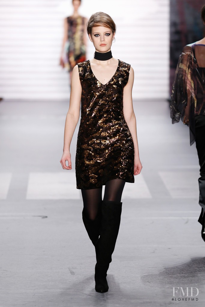 Esther Heesch featured in  the Marc Cain fashion show for Autumn/Winter 2015