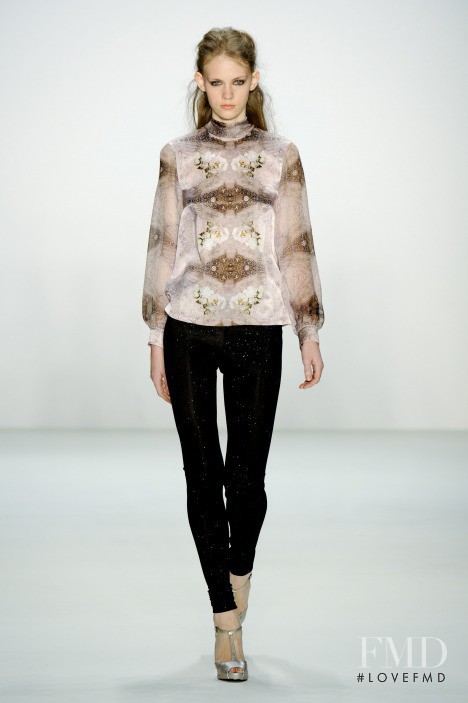 Charlotte Nolting featured in  the Ida Sjï¿½stedt fashion show for Autumn/Winter 2011