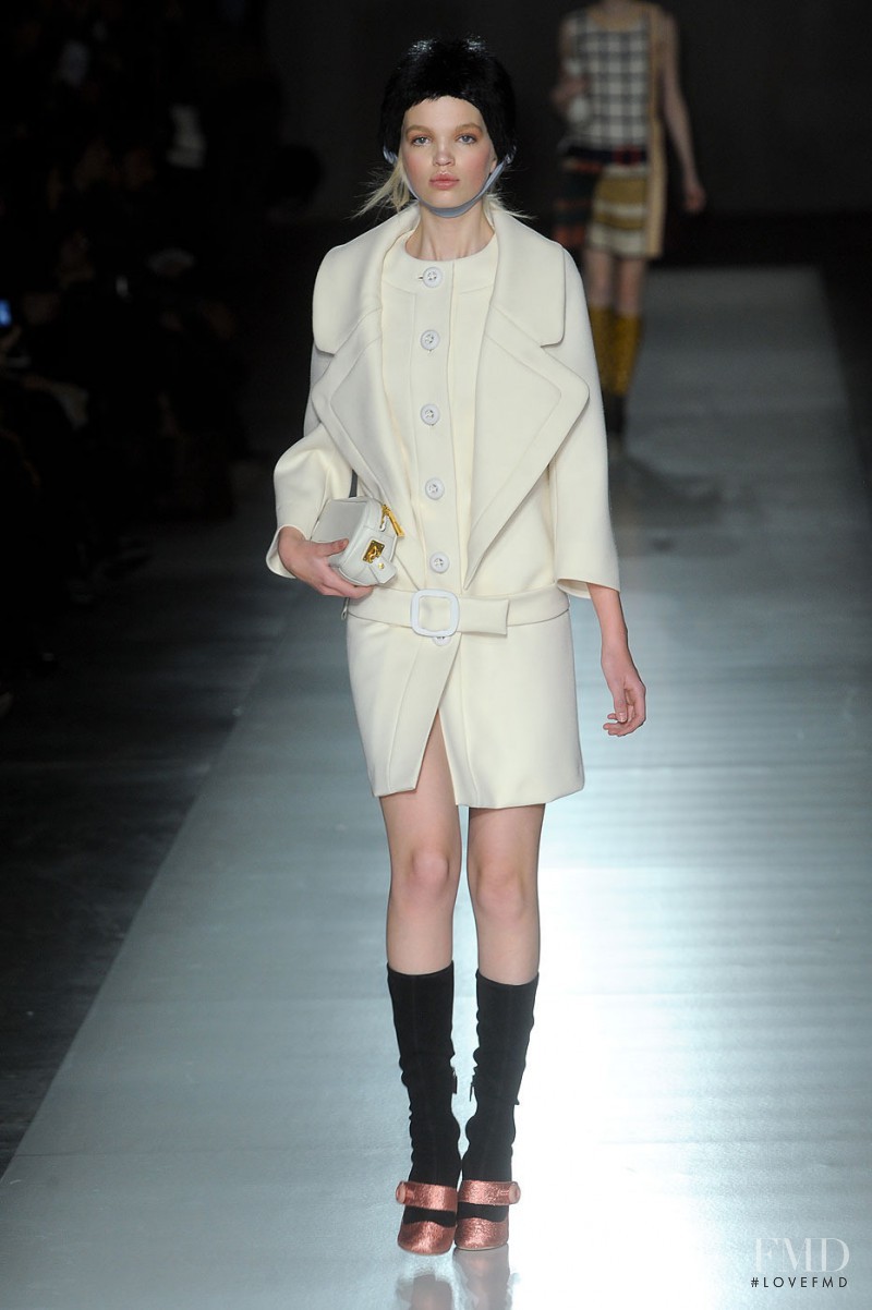Daphne Groeneveld featured in  the Prada fashion show for Autumn/Winter 2011