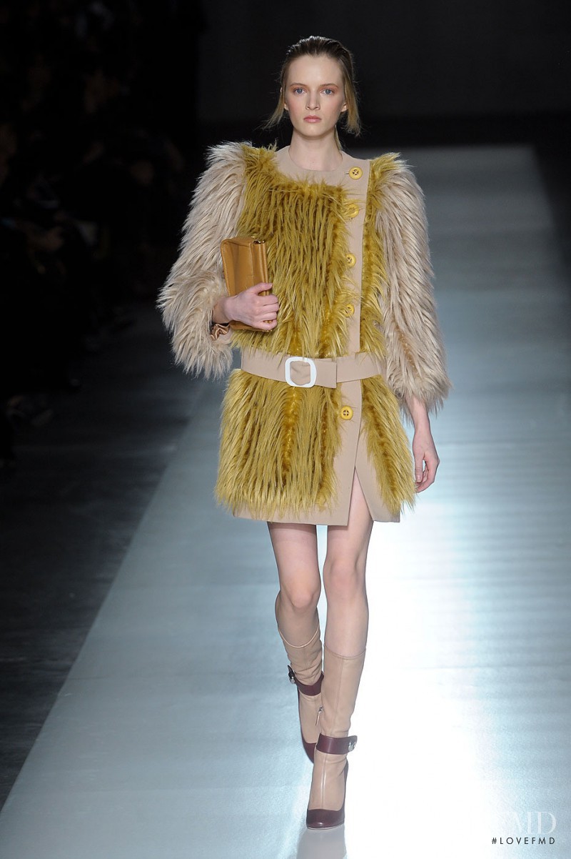 Daria Strokous featured in  the Prada fashion show for Autumn/Winter 2011