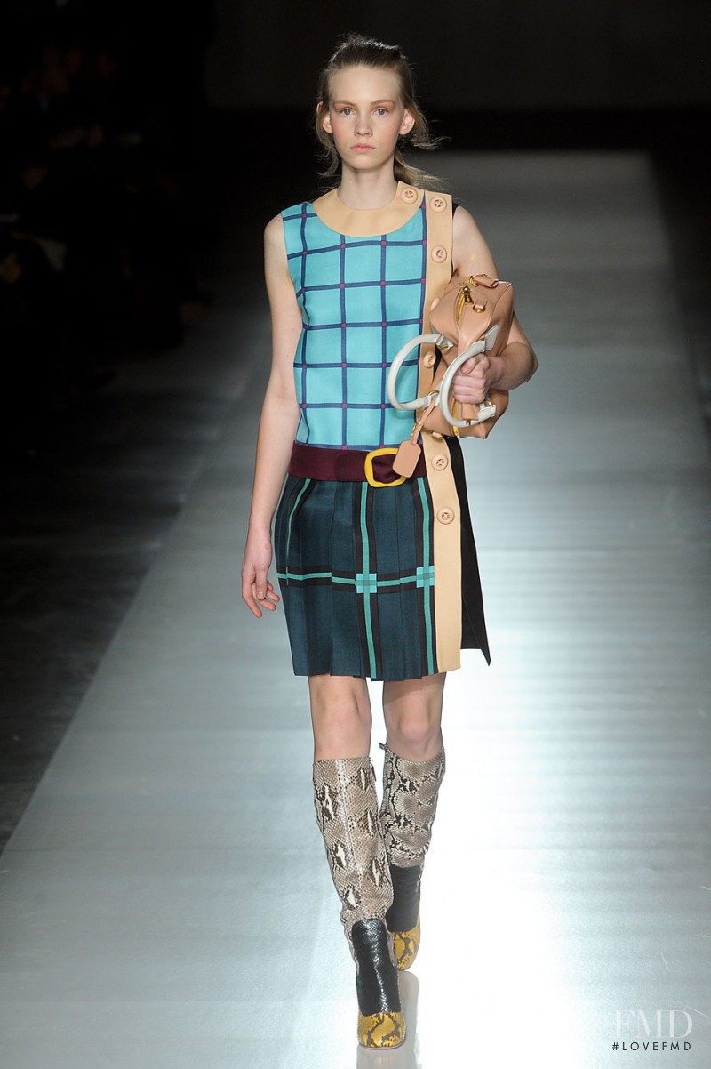 Charlotte Nolting featured in  the Prada fashion show for Autumn/Winter 2011
