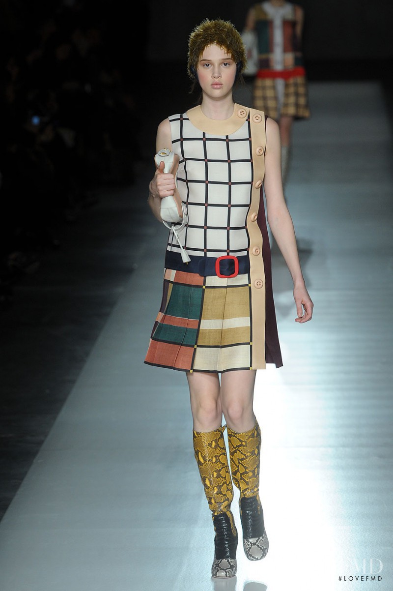 Anais Pouliot featured in  the Prada fashion show for Autumn/Winter 2011