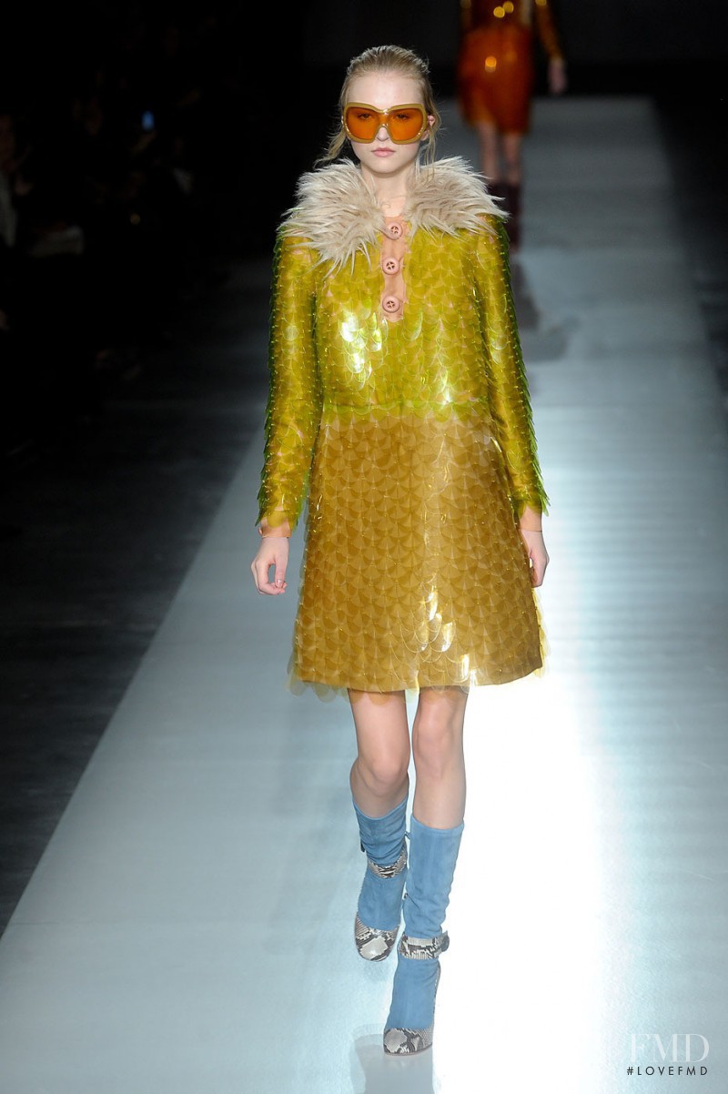 Anabela Belikova featured in  the Prada fashion show for Autumn/Winter 2011