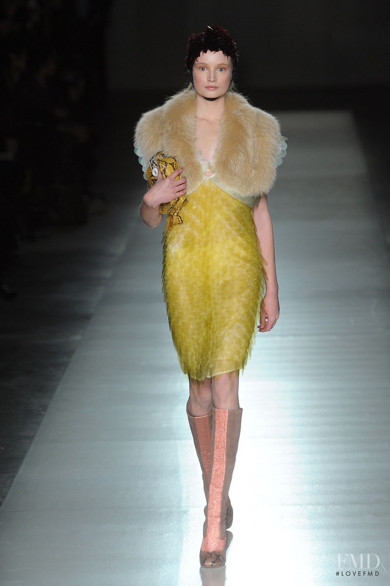 Maud Welzen featured in  the Prada fashion show for Autumn/Winter 2011