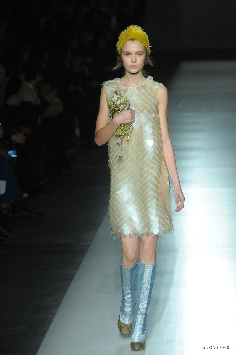 Josephine Skriver featured in  the Prada fashion show for Autumn/Winter 2011