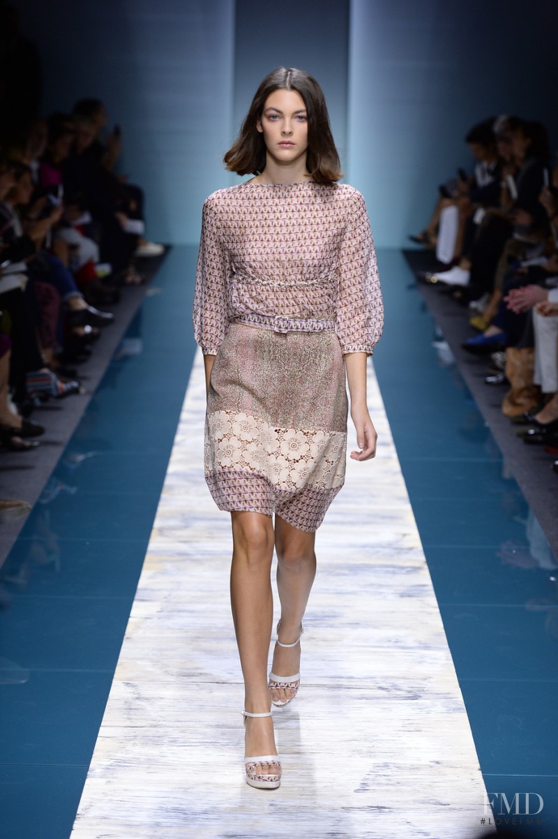 Vittoria Ceretti featured in  the Kristina Ti fashion show for Spring/Summer 2014