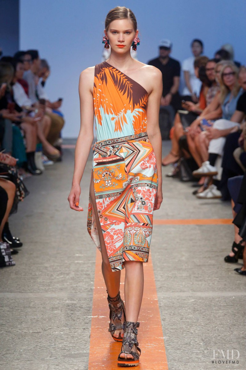 Nele Kenzler featured in  the MSGM fashion show for Spring/Summer 2014