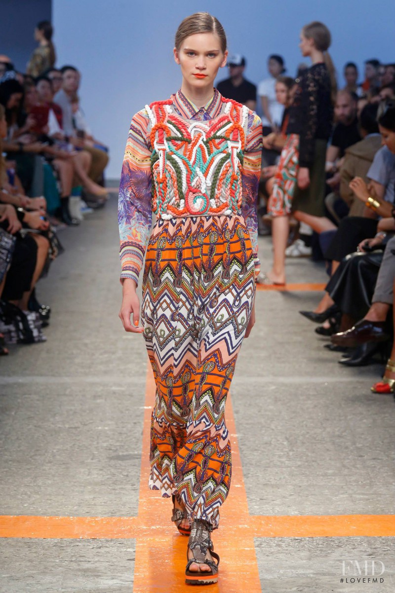 Nele Kenzler featured in  the MSGM fashion show for Spring/Summer 2014