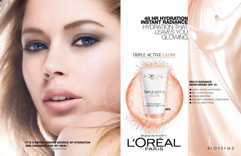 Doutzen Kroes featured in  the L\'Oreal Paris advertisement for Spring/Summer 2013