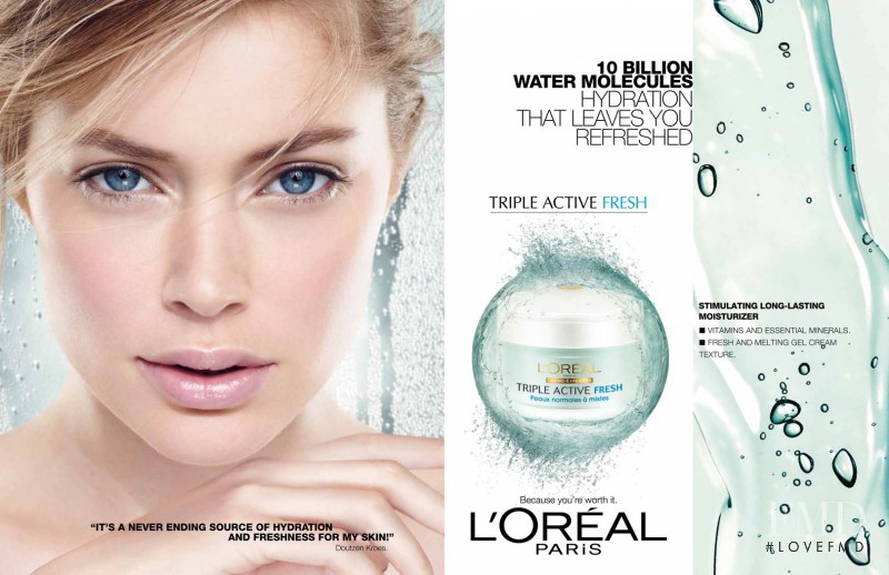 Doutzen Kroes featured in  the L\'Oreal Paris advertisement for Spring/Summer 2013