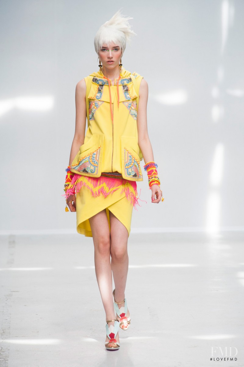 Grace Hartzel featured in  the Manish Arora fashion show for Spring/Summer 2014