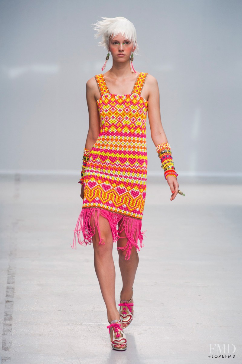 Charlotte Nolting featured in  the Manish Arora fashion show for Spring/Summer 2014