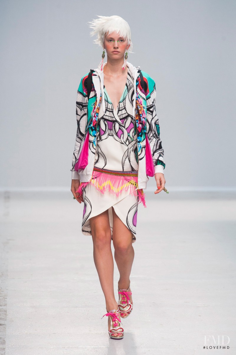 Charlotte Nolting featured in  the Manish Arora fashion show for Spring/Summer 2014