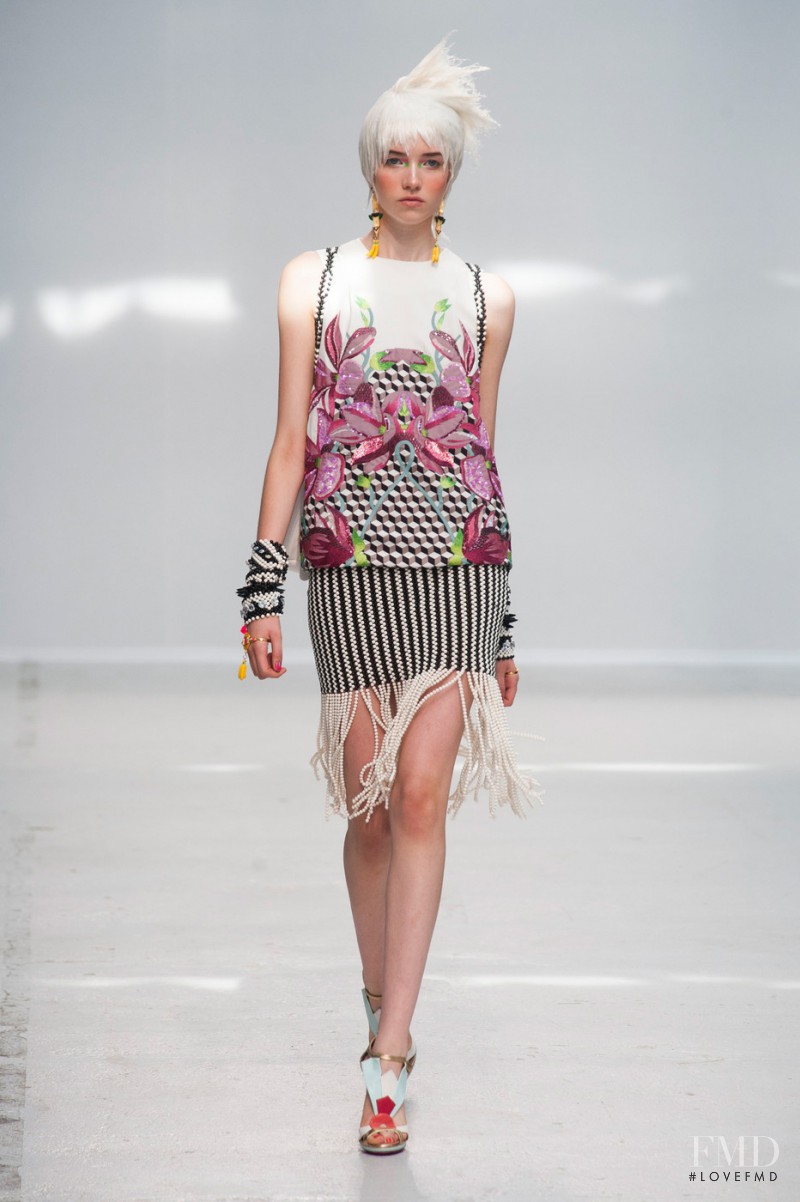 Grace Hartzel featured in  the Manish Arora fashion show for Spring/Summer 2014