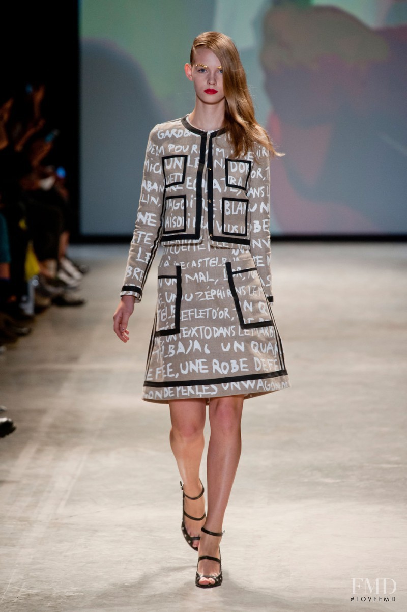 Charlotte Nolting featured in  the Jean-Charles De Castelbajac fashion show for Spring/Summer 2014