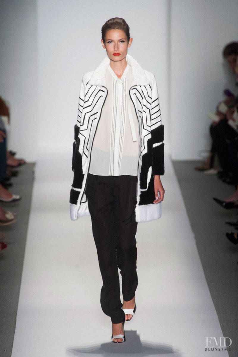 Paulina Kubac featured in  the Dennis Basso fashion show for Spring/Summer 2014