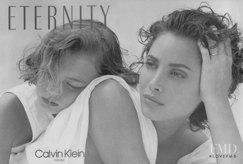 Christy Turlington featured in  the Calvin Klein Fragrance advertisement for Spring/Summer 1990