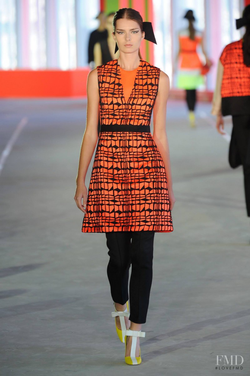 Gaby Loader featured in  the Roksanda Ilincic fashion show for Spring/Summer 2014