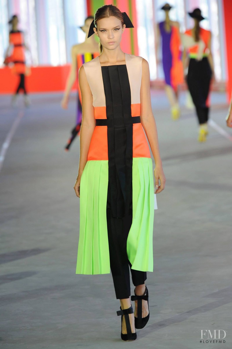 Josephine Skriver featured in  the Roksanda Ilincic fashion show for Spring/Summer 2014