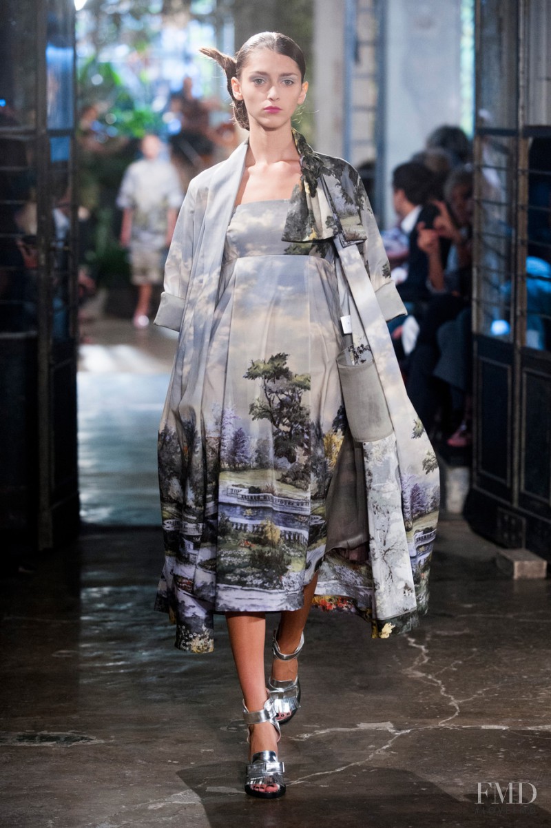 Alexandra Rudakova featured in  the Antonio Marras fashion show for Spring/Summer 2014