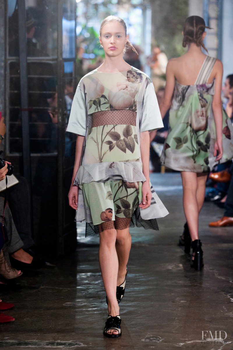 Astrid Rönnborn featured in  the Antonio Marras fashion show for Spring/Summer 2014