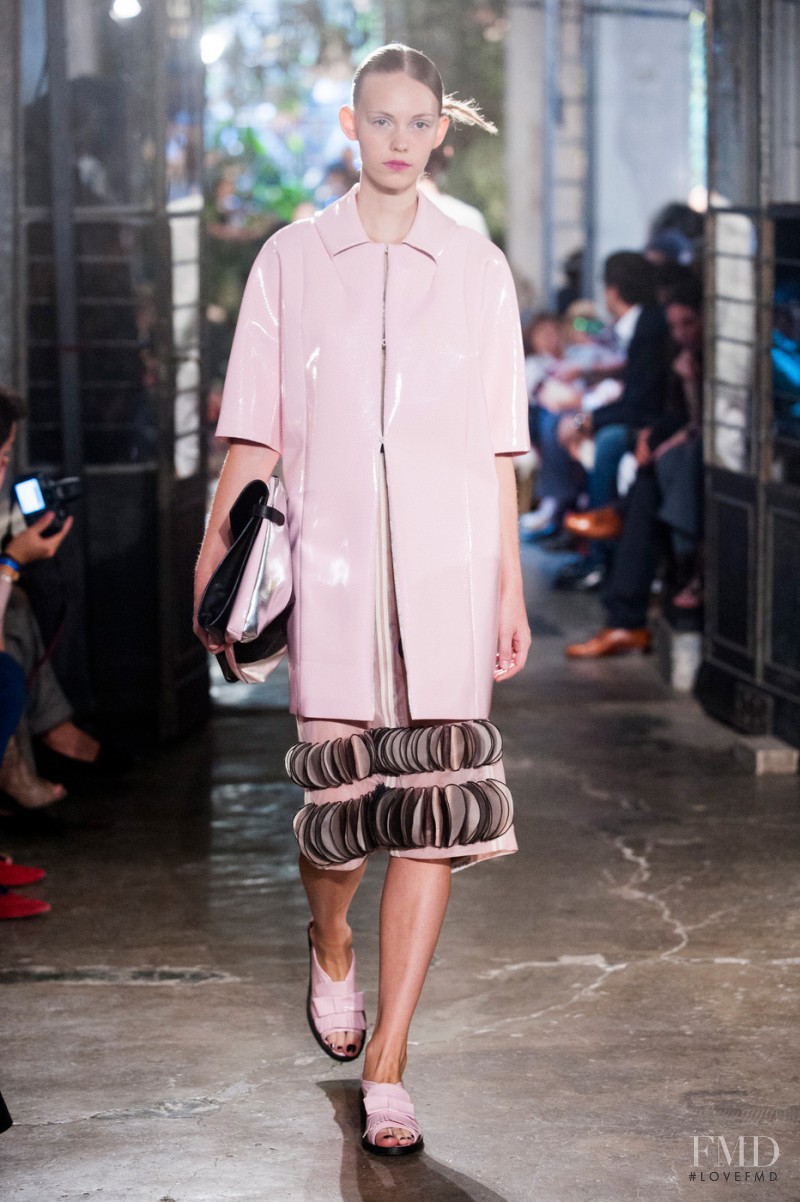 Charlotte Nolting featured in  the Antonio Marras fashion show for Spring/Summer 2014