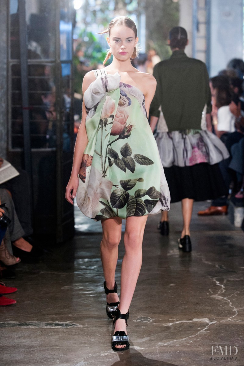 Daria Piotrowiak featured in  the Antonio Marras fashion show for Spring/Summer 2014