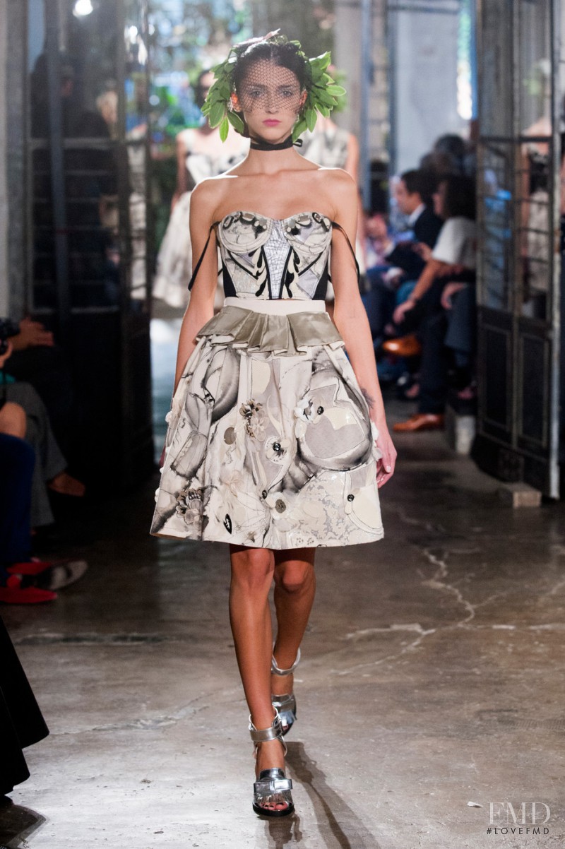 Alexandra Rudakova featured in  the Antonio Marras fashion show for Spring/Summer 2014